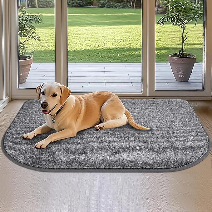 Dog Doormat 32" x 47" / 80cm x 120cm, Washable Kitchen Rug, Non-Slip Kitchen Floor Mat, Absorbent Indoor Entryway Rug for Laundry Room, Bathroom, Bedroom
