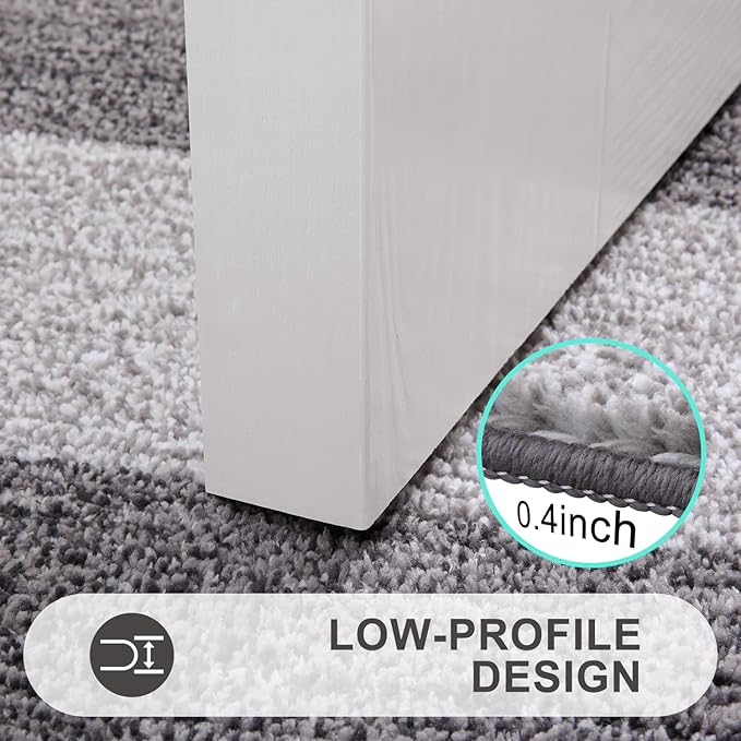 Indoor and outdoor doormat, 32x20 non-slip dust-absorbing doormat, low-profile washable interior entrance front mat, firm and soft entrance doormat for entry, gray
